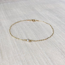 Load image into Gallery viewer, Pearl and 14k Gold Chain Bracelet Set