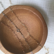 Load image into Gallery viewer, Simple Paper Clip Chain Necklace in 14k Solid Rose Gold