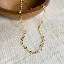Load image into Gallery viewer, Sparkly Glitter Chain Necklace in Yellow Gold