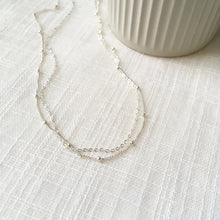 Load image into Gallery viewer, Dainty Layered Chain Necklace in Sterling Silver