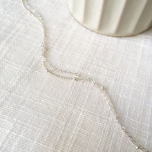 Load image into Gallery viewer, Dainty Layered Chain Necklace in Sterling Silver