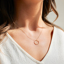 Load image into Gallery viewer, Eternity Ring Necklace in Gold Fill or Silver