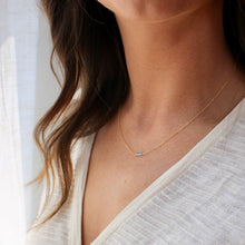 Load image into Gallery viewer, Sky Blue Topaz Necklace in Pure Gold