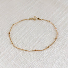 Load image into Gallery viewer, Solid gold satellite chain bracelet