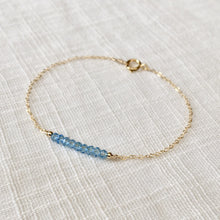 Load image into Gallery viewer, Blue topaz bracelet