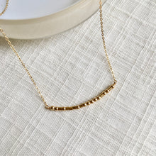 Load image into Gallery viewer, Morse Code Necklace in 14k Gold Fill