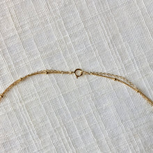 Load image into Gallery viewer, Dainty Dual Chain Necklace in Solid 14k Gold