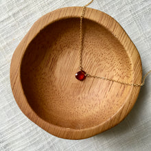 Load image into Gallery viewer, Garnet Pendant Necklace in Solid 14k Gold