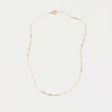 Load image into Gallery viewer, Simple Paper Clip Chain Necklace in 14k Solid Gold