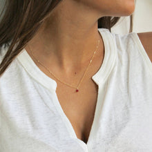 Load image into Gallery viewer, Tiny birthstone necklace