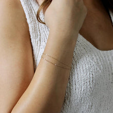 Load image into Gallery viewer, Double strand bracelet in pure gold