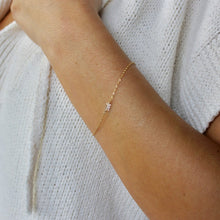 Load image into Gallery viewer, Herkimer diamond bracelet