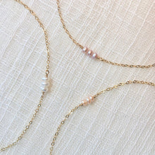 Load image into Gallery viewer, Pearl Necklace for Little Girls in 14k Gold