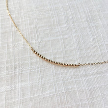 Load image into Gallery viewer, Anniversary bead 14k gold necklace