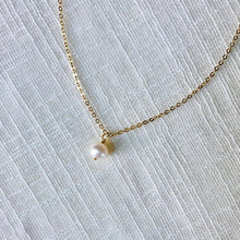 Load image into Gallery viewer, Classic Pearl Pendant Necklace in Pure 14k Gold