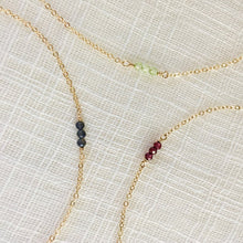 Load image into Gallery viewer, Tiny Birthstone Bracelet in Pure 14k Gold