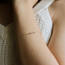 Load image into Gallery viewer, Custom 14k birthstone bracelet for Mom, Mum, Mommy, Mother