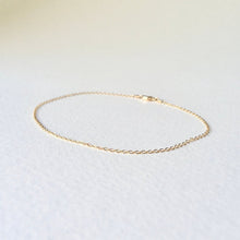 Load image into Gallery viewer, Simple + Dainty Gold Chain Anklet