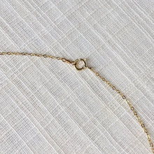 Load image into Gallery viewer, Delicate Morse Code Message Necklace in Pure 14k Gold