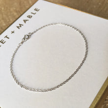 Load image into Gallery viewer, Simple 14k Gold Cable Chain Bracelet