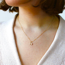 Load image into Gallery viewer, Dainty Letter H Pendant Necklace in 14k Gold
