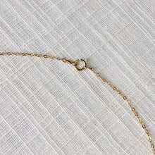 Load image into Gallery viewer, Tiny Letter A Charm Necklace in Solid 14k Gold
