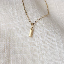 Load image into Gallery viewer, Simple Letter I Pendant Necklace in 14k Gold
