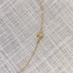 Custom Birthstone Necklace in Pure 14k Gold