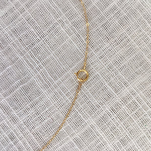 Anniversary Bead Necklace in pure 14k Gold