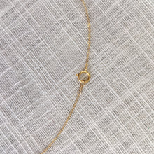 Load image into Gallery viewer, Simple Centered Pearl Necklace on 14k Gold Chain

