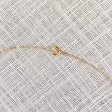 Load image into Gallery viewer, Simple + Tiny Garnet Necklace in Pure 14k Gold
