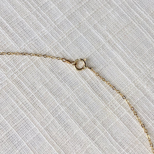 Garnet Pendant Necklace in Solid 14k Gold