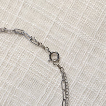 Load image into Gallery viewer, Minimal + Modern Dual Paperclip Chain Necklace in 14k White Gold
