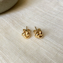 Load image into Gallery viewer, Love Knot Earrings in Yellow Gold
