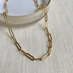 Chunky Big Link Chain Necklace in 14k Gold Fill