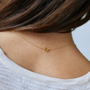 Classic Pearl Pendant Necklace in Pure 14k Gold