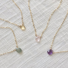 Load image into Gallery viewer, Aquamarine, Citrine, Rose Quartz, Amethyst Necklace
