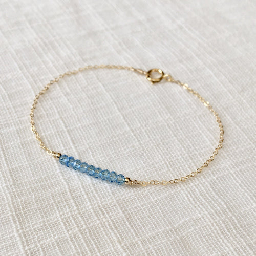 Blue topaz bracelet