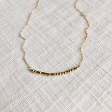Load image into Gallery viewer, Morse Code Necklace in 14k Gold Fill
