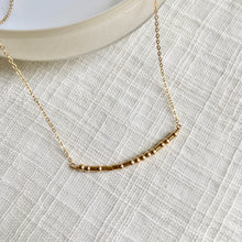 Load image into Gallery viewer, Morse Code Necklace in 14k Gold Fill
