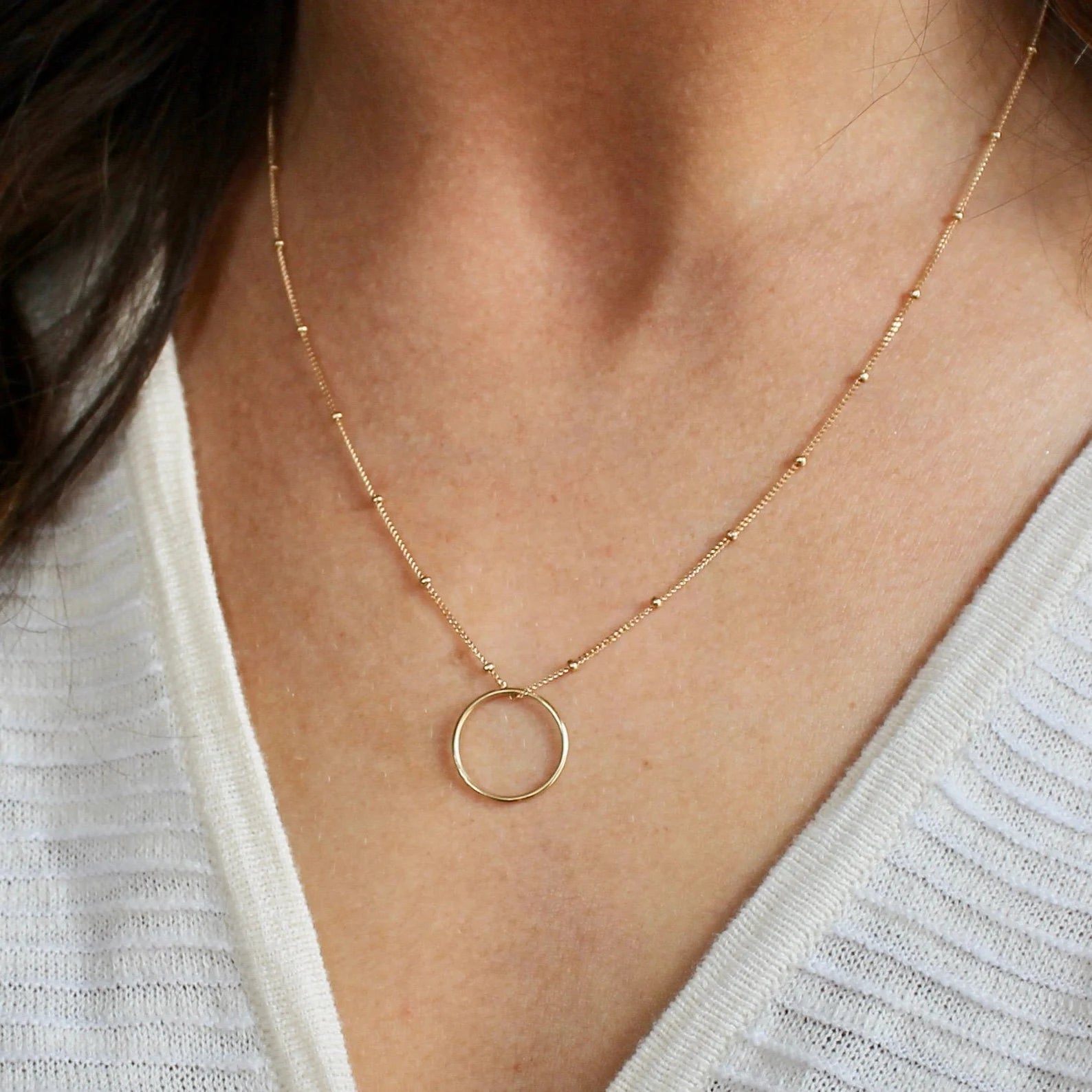 Eternity hotsell ring necklace