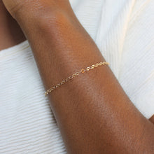 Load image into Gallery viewer, Sparkly + Delicate Gold Chain Bracelet
