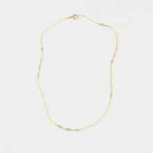 Load image into Gallery viewer, Simple Paper Clip Chain Necklace in 14k Solid Gold
