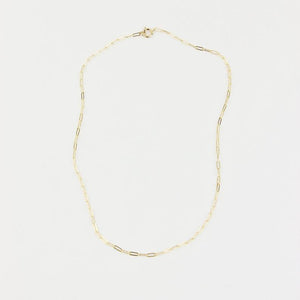 Modern + Minimal Solid 14k Gold Cable Chain Necklace