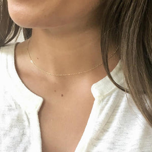 Minimal + Dainty Pure 14k Gold Chain Necklace