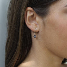 Load image into Gallery viewer, Iolite Dangle Earrings in 14k Gold
