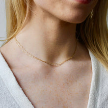 Load image into Gallery viewer, layered 14k gold short chain necklace 
