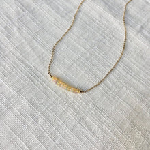 Load image into Gallery viewer, Welo Opal Bar Necklace in Pure Gold
