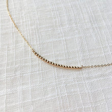 Load image into Gallery viewer, Anniversary bead 14k gold necklace 

