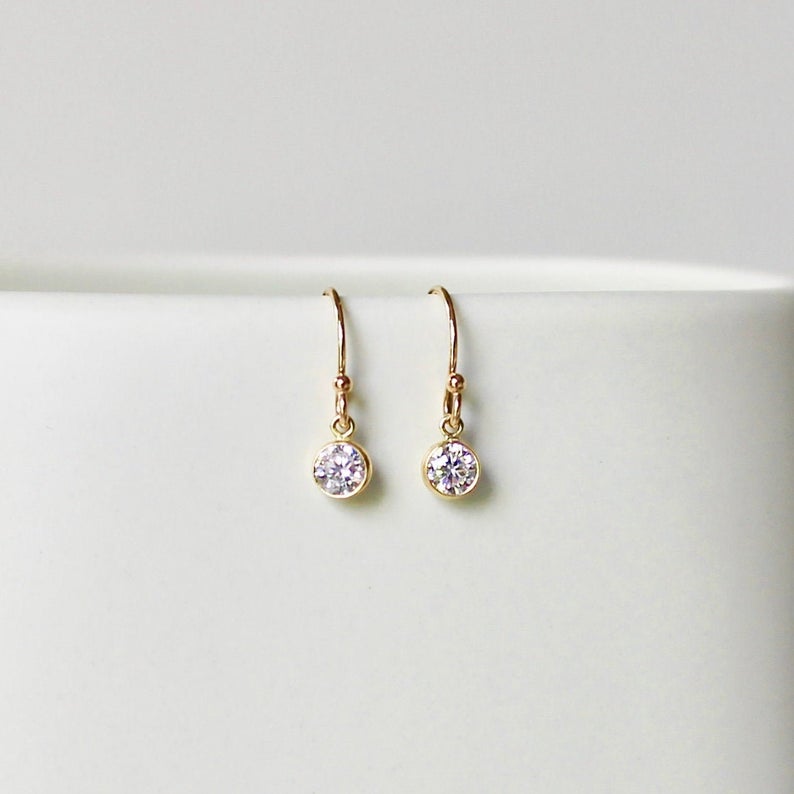 Classic Gigi dangling Sparkle diamond earrings, Yellow Gold – Gigi Clozeau  - Jewelry